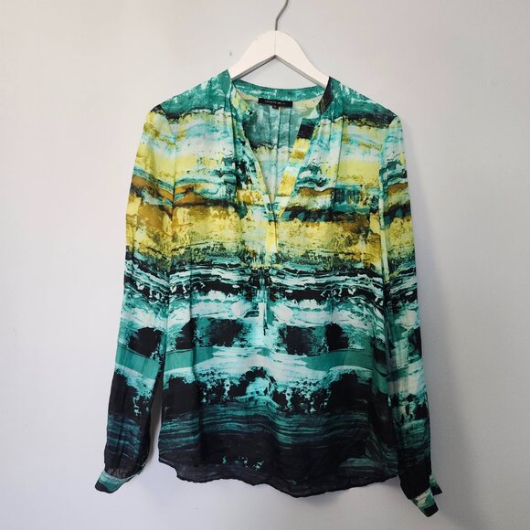 LAFAYETTE 148 ~ Silk Watercolour Blouse - Picture 3 of 9